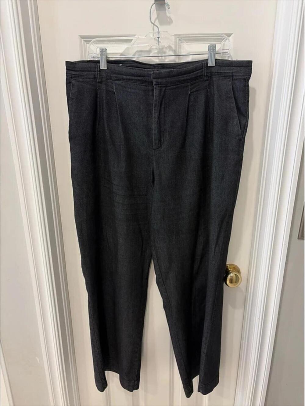 Prologue High Waisted Wide Leg Gray Slacks size 16